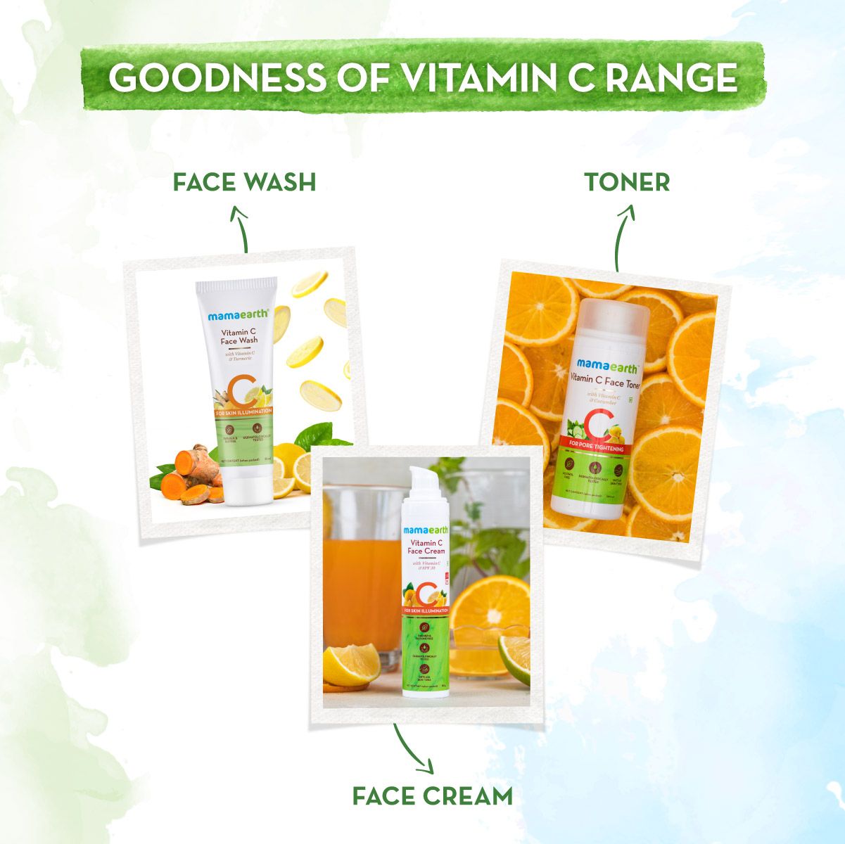 Vitamin C face wash with Turmeric for Skin Illumination - 25ml