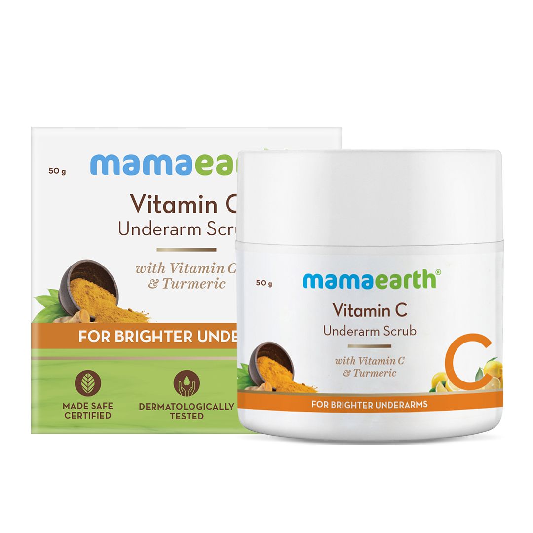 Vitamin C Underarm Scrub with Vitamin C and Turmeric for Brighter Underarms – 50 g