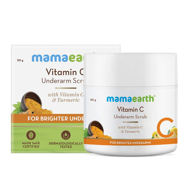 Vitamin C Underarm Scrub with Vitamin C and Turmeric for Brighter Underarms – 50 g
