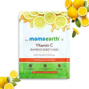 Mamaearth Vitamin C Bamboo Sheet Mask 