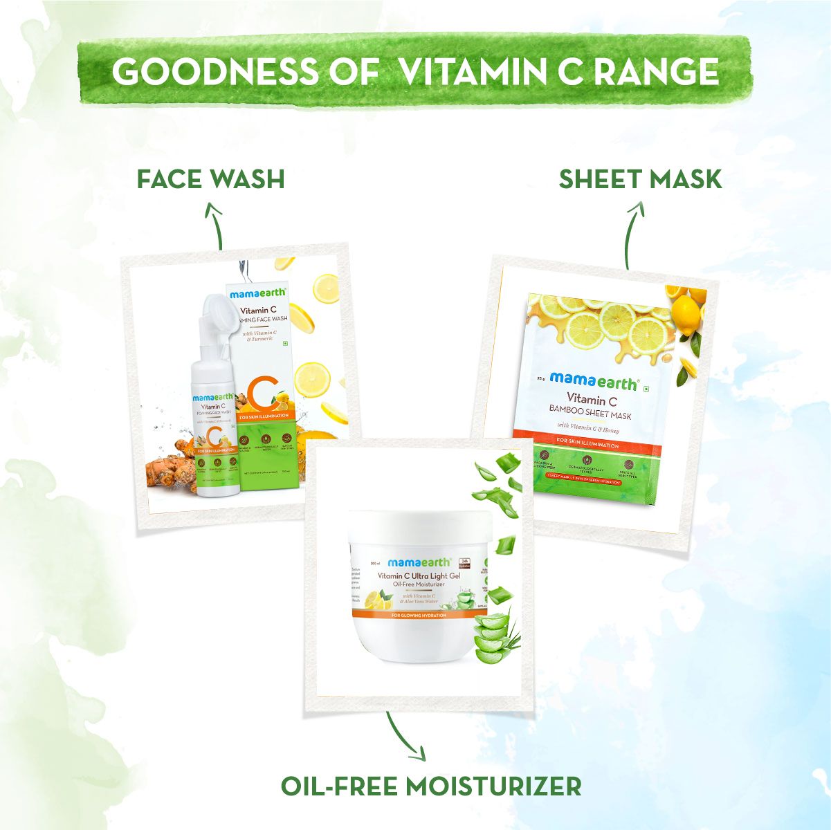 Vitamin C Bamboo Sheet Mask with Vitamin C and Honey for Skin Illumination - 25 g