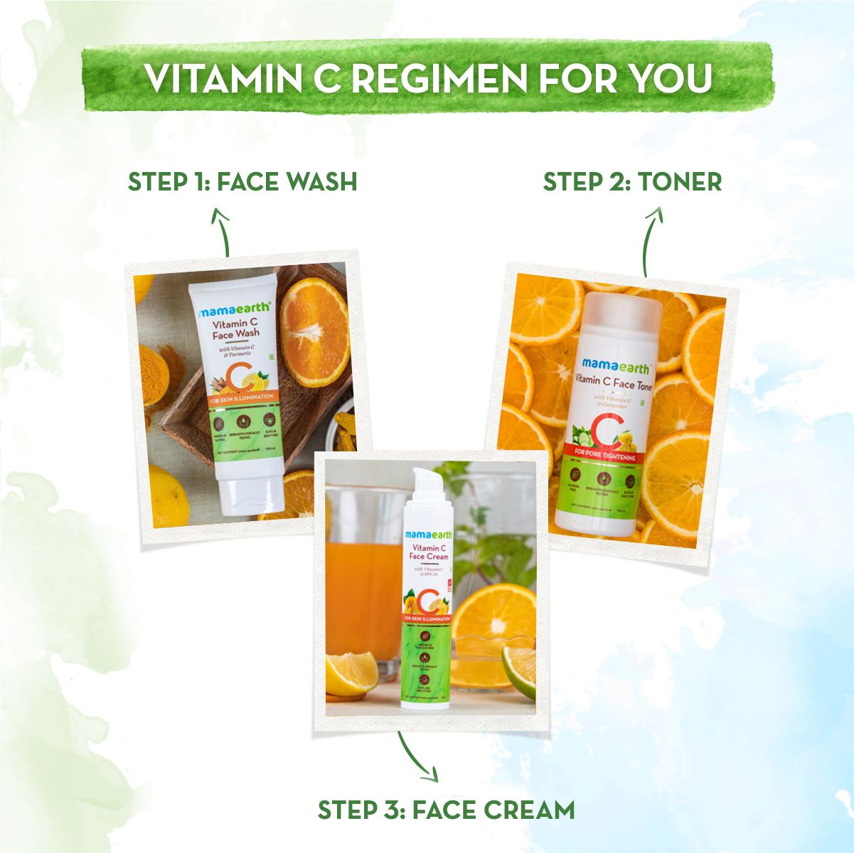 Vitamin C Face Wash with Vitamin C and Turmeric for Skin Illumination - 80ml