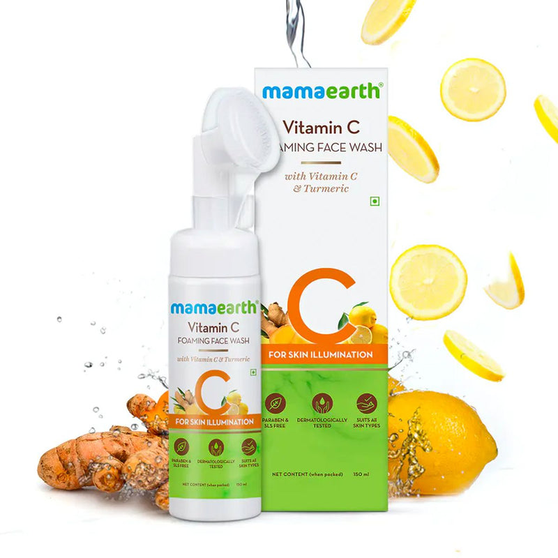 Vitamin C Foaming Face Wash with Vitamin C and Turmeric for Skin Illumination - 150ml
