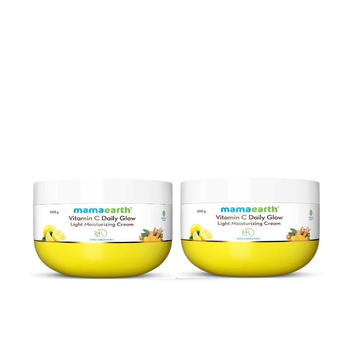 Vitamin C Daily Glow Light Moisturizer with Turmeric & Vitamin C for Skin Brightening - 200 g ( Pack of 2)